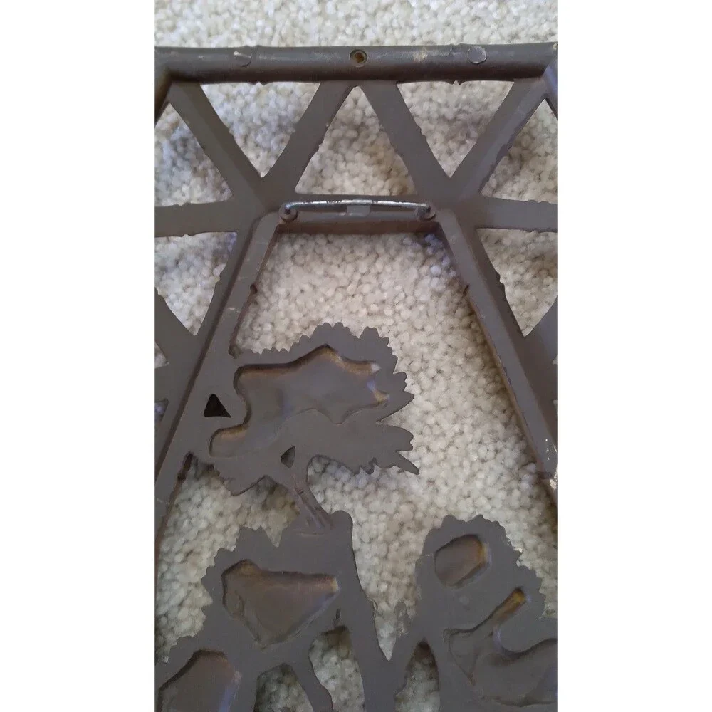 Homco Bamboo Flower Wall Plaques/Wall Hangings